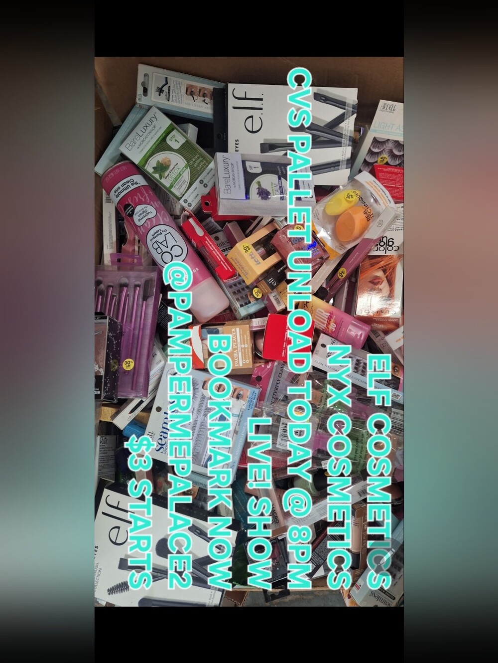 NYX Multi-Shade Makeup Bundle — Pink, Purple, Black, White, Orange, Brown